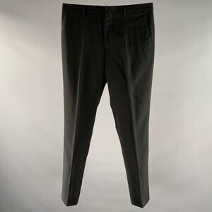 BURBERRY Size 32 Black Wool Dress Pants